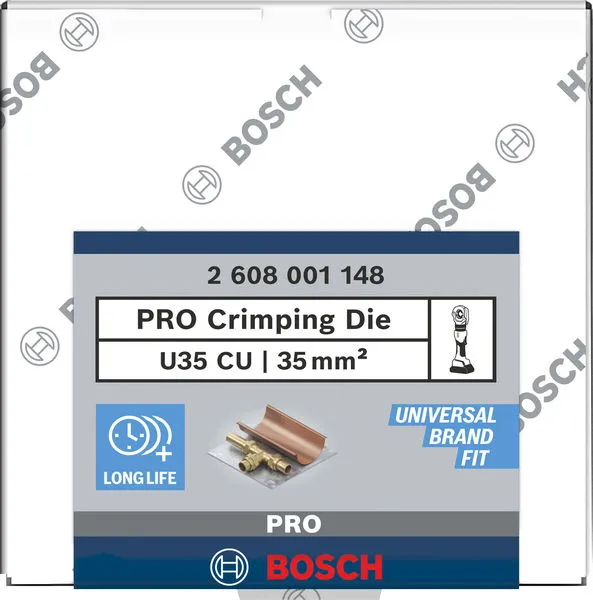 PRO kalup za presovanje, U35 CU, 35 mm², bakar 2608001148