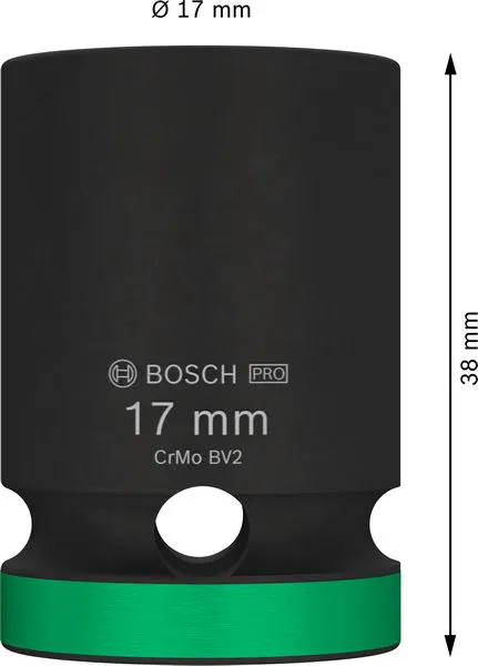 PRO Kovani nasadni ključ 1/2" 17 mm, standardni 2608003048