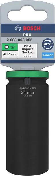 PRO Kovani nasadni ključ 1/2" 24 mm, duboki 2608003055