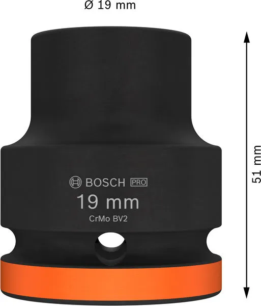 PRO Kovani nasadni ključ 3/4" 19 mm, standardni 2608003058
