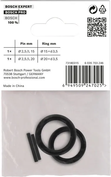 Retaining Ring and Pin Set for PRO Impact Socket, 3/8", 4 dela 2608003065
