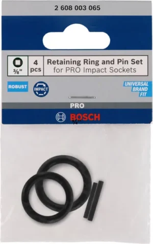Retaining Ring and Pin Set for PRO Impact Socket, 3/8", 4 dela 2608003065
