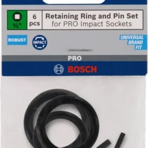 Retaining Ring and Pin Set for PRO Impact Socket, 1/2", 6 delova 2608003066
