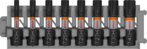 Bosch PRO TH Impact nastavci, T10H, T15H, T20H, T25H (×2), T27H, T30H, T40H, 25 mm, 8 kom. 2608521U56