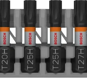 Bosch PRO TH Impact nastavci, T10H, T15H, T20H, T25H (×2), T27H, T30H, T40H, 25 mm, 8 kom. 2608521U56
