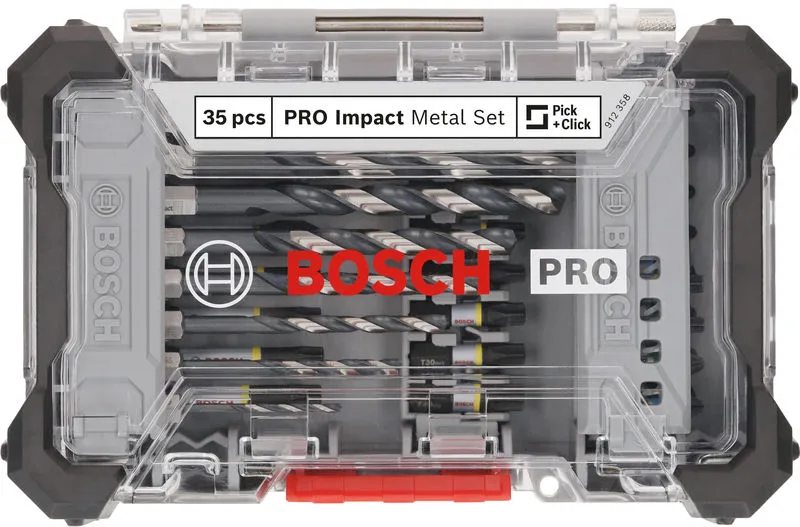 PRO set Impact bitova i burgija za metal 35 kom 2608521U81