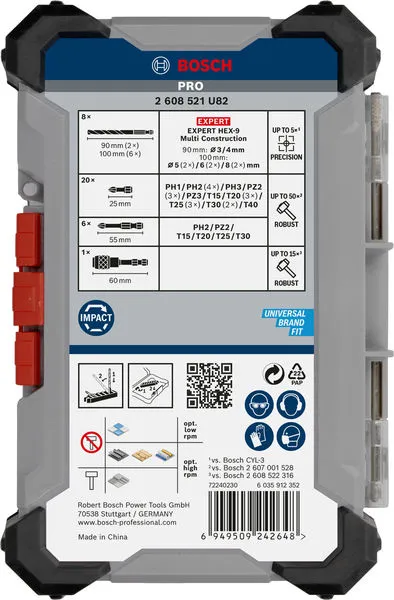 PRO mešani set Impact bitova i burgija 35 kom 2608521U82