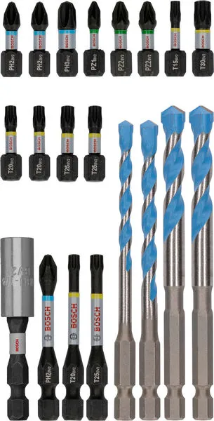 PRO mešani set Impact bitova i burgija 20 kom 2608521U83