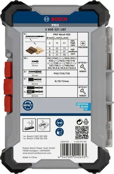 PRO set Impact bitova i burgija za drvo 40 kom 2608521U87