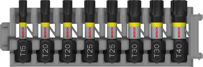 Bosch PRO Torx Impact nastavak T15, T20 (×2), T25 (×2), T30 (×2), T40, 25 mm, 8 kom 2608522322
