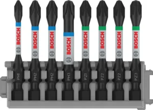 Bosch PRO Impact set nastavaka za odvrtače, PH1, PH2(x2), PH3, PZ1, PZ2(x2), PZ3, 55 mm, 8 kom 2608522328