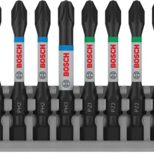 Bosch PRO Impact set nastavaka za odvrtače, PH1, PH2(x2), PH3, PZ1, PZ2(x2), PZ3, 55 mm, 8 kom 2608522328