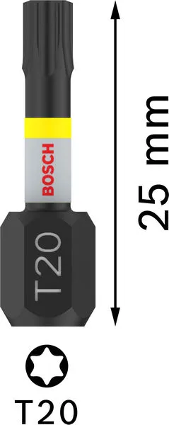 PRO Torx Impact nastavak T20, 25 mm, 2 kom 2608522474
