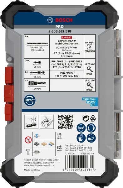 PRO Impact kombinovani set, displej, 6×35 kom. 2608522518