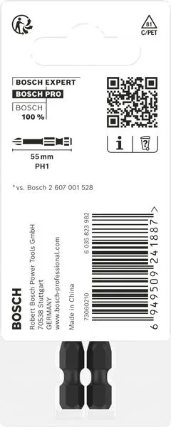 PRO Phillips Impact nastavak, PH1, 55 mm, 2 kom. 2608522519