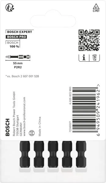 PRO P2R2 Impact nastavak, 55 mm, 5 kom. 2608522527