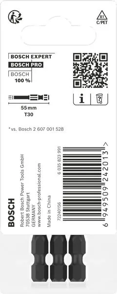 PRO Torx Impact nastavak, T40, 55 mm, 2 kom. 2608522533