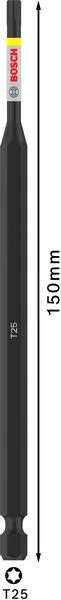 PRO Torx Impact nastavak, T25, 150 mm 2608522539
