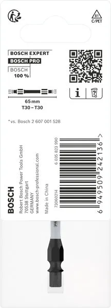 PRO dvostrani Impact nastavak sa Pick and Click indeksom, T30, 65 mm 2608522542