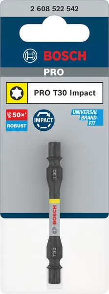 PRO dvostrani Impact nastavak sa Pick and Click indeksom, T30, 65 mm 2608522542