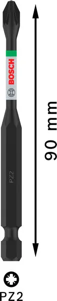 PRO Pozidriv Impact nastavak, PZ2, 90 mm 2608522547