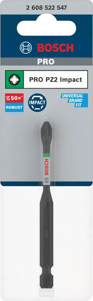PRO Pozidriv Impact nastavak, PZ2, 90 mm 2608522547