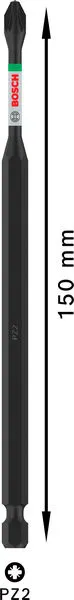 PRO Pozidriv Impact nastavak, PZ2, 150 mm 2608522548