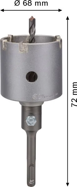 PRO SDS plus-5 Core Cutter set 68×54×72 mm, 3 kom 2608550064