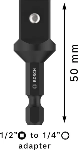 PRO Socket Adapter sa vezom iglom, 1/2" 50 mm 2608551107