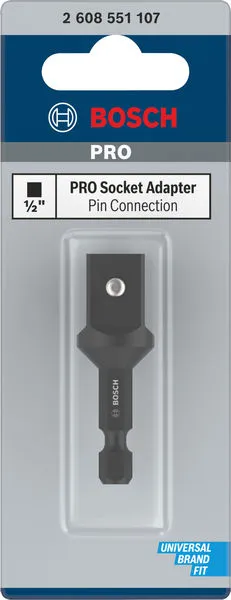 PRO Socket Adapter sa vezom iglom, 1/2" 50 mm 2608551107