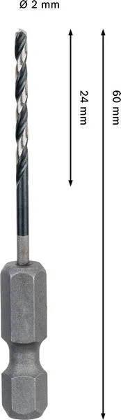 PRO Metal HSS-G Impact spiralna burgija, 2×24×60 mm 2608577564