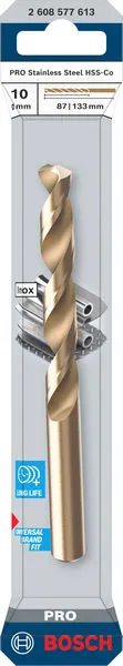 PRO Stainless Steel HSS-Co spiralna burgija, 10×87×133 mm 2608577613