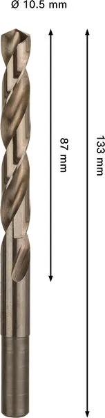 PRO Stainless Steel HSS-Co spiralna burgija, 10,5×87×133 mm 2608577615