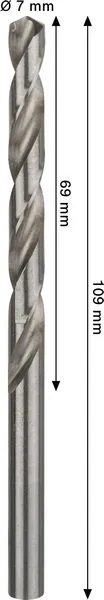 PRO Metal HSS-G spiralna burgija, 7×69×109 mm 2608577653