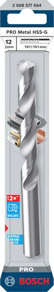 PRO Metal HSS-G spiralna burgija, 12×101×151 mm 2608577664