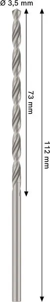 PRO Metal HSS-G spiralna burgija, 3,5×73×112 mm 2608577683