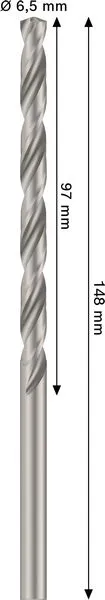 PRO Metal HSS-G spiralna burgija, 6,5×97×148 mm 2608577691
