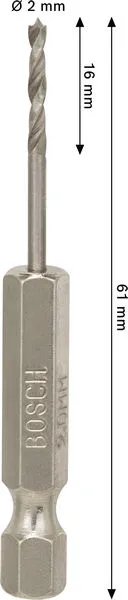 PRO Wood HSS spiralna burgija, 2×16×61 mm 2608577699