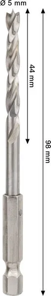 PRO Wood HSS spiralna burgija, 5×44×98 mm 2608577702