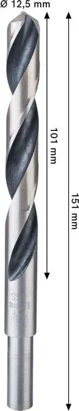Metal HSS spiralna burgija, 12,5×101×151 mm, smanjeni CYL prihvat 2608577859