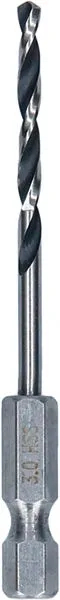 Bosch Metal HSS spiralna burgija, 3×33×72 mm, HEX prihvat od 1/4 inča 2608577865