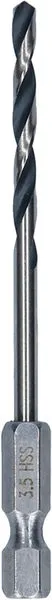 Bosch Metal HSS spiralna burgija, 3,5×39×79 mm, HEX prihvat od 1/4 inča 2608577868