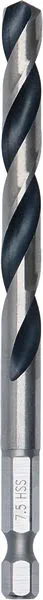 Bosch Metal HSS spiralna burgija, 7,5×69×109 mm, HEX prihvat od 1/4 inča 2608577878