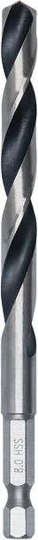 Bosch Metal HSS spiralna burgija, 8×75×117 mm, HEX prihvat od 1/4 inča 2608577879