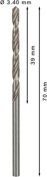 PRO Metal HSS-G burgija za metal 3,4×39×70 mm, 10 kom 2608585482