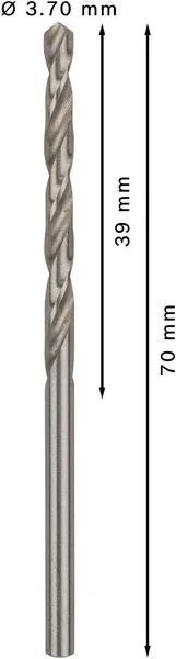 PRO Metal HSS-G burgija za metal 3,7×39×70 mm, 10 kom 2608585483