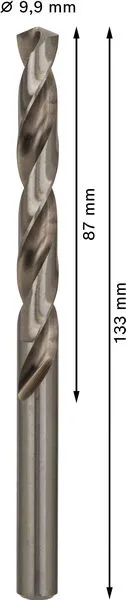 PRO Metal HSS-G spiralna burgija standardne dužine, 9,9×87×133 mm, 5 kom. 2608585521