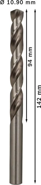 PRO Metal HSS-G spiralna burgija standardne dužine, 10,9×94×142 mm, 5 kom. 2608585529