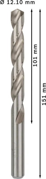 PRO Metal HSS-G burgija za metal 12,1×101×151 mm, 5 kom 2608585538