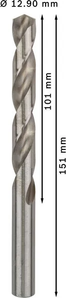 PRO Metal HSS-G spiralna burgija standardne dužine, 12,9×101×151 mm, 50 kom. 2608585545